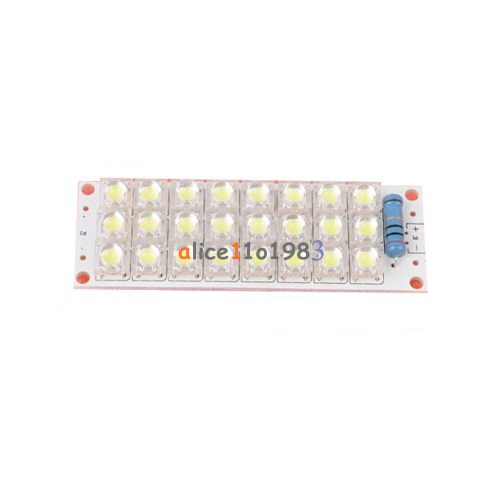 2PCS DC 12V 24-LED Super Bright White Piranha LED Board Night LED Lights Lamp