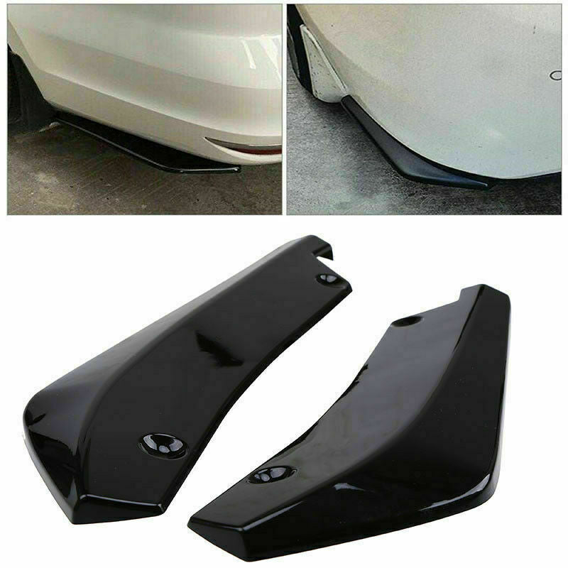 2X Car Bumper Spoiler Rear Lip Canard Diffuser Anti Scratch Wrap Angle Splitters