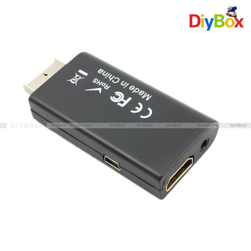 PS2 To HDMI Video Converter Adapter With 3.5mm Audio Output For HDTV Monitor