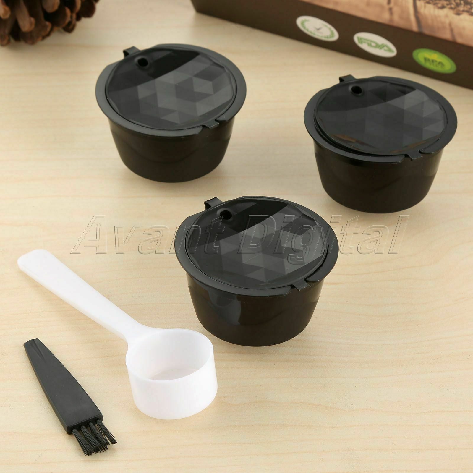 Reusable Coffee Capsule Shell Refillable Nescafe Gusto Dolce Filter 3x i Cafilas