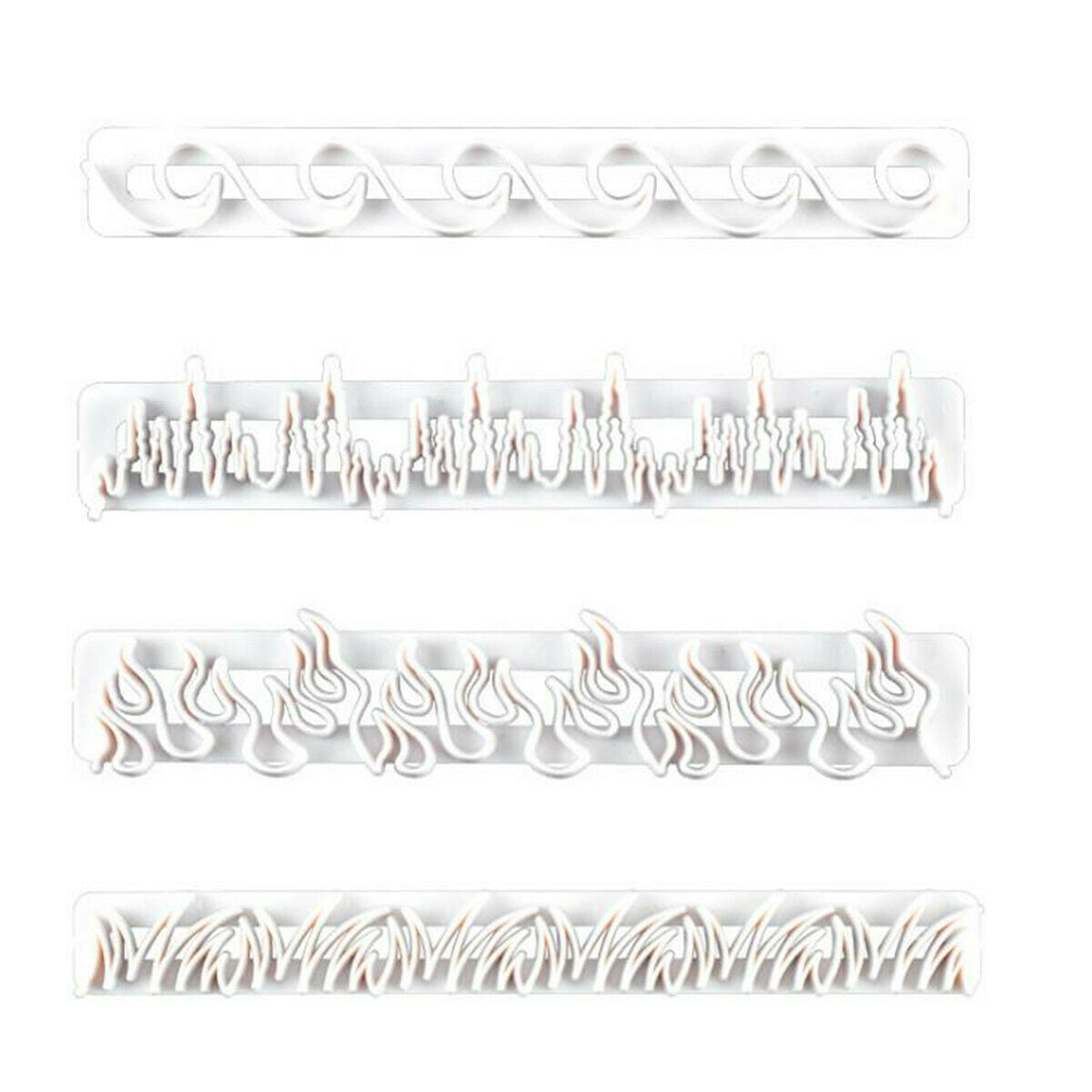 4pcs Creative Plastic Fondant Cookie Biscuit Cutter Cake Mold Chocolate Mould