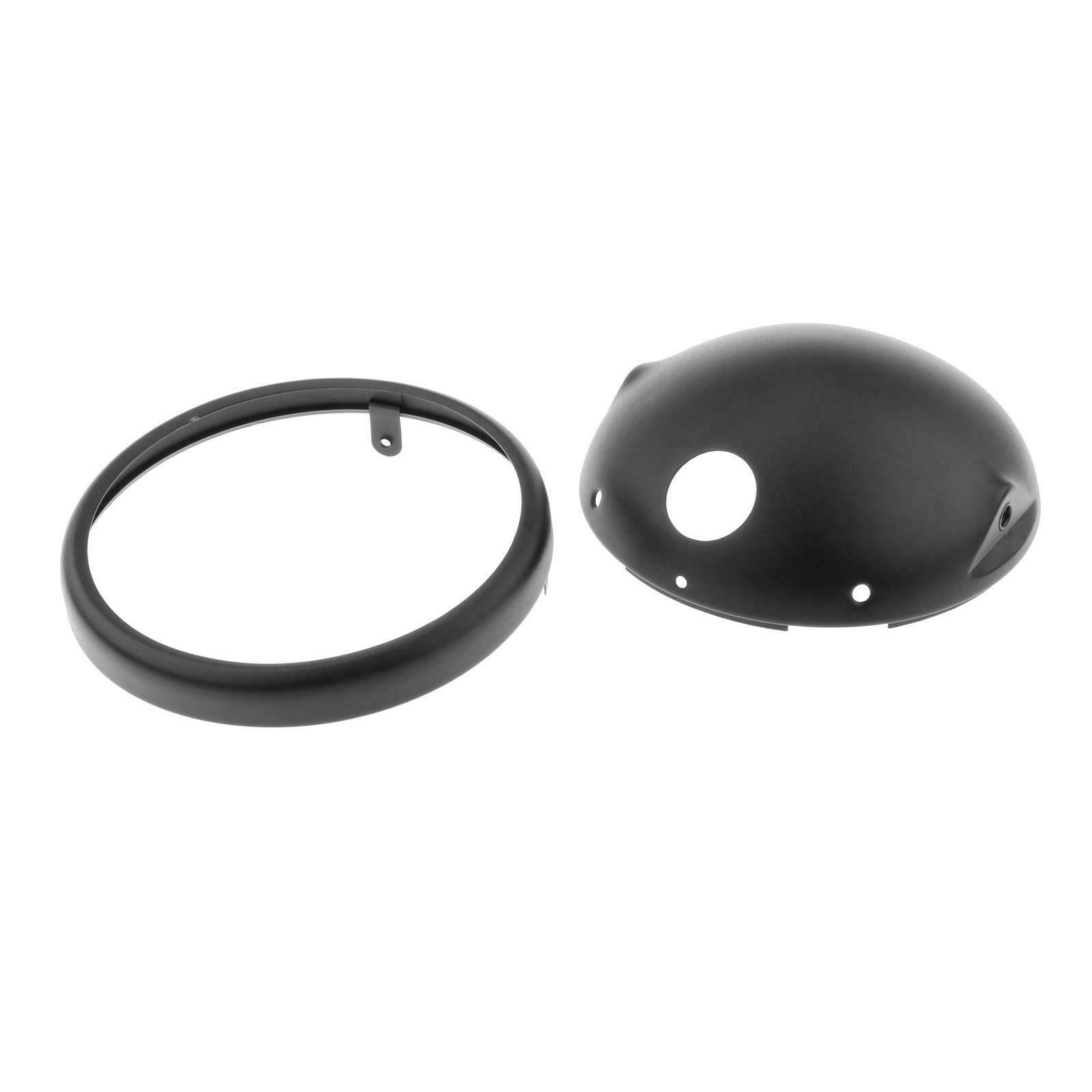 Universal 7" Motorcycle Front LED Headlight Housing Shell Bucket Accessories