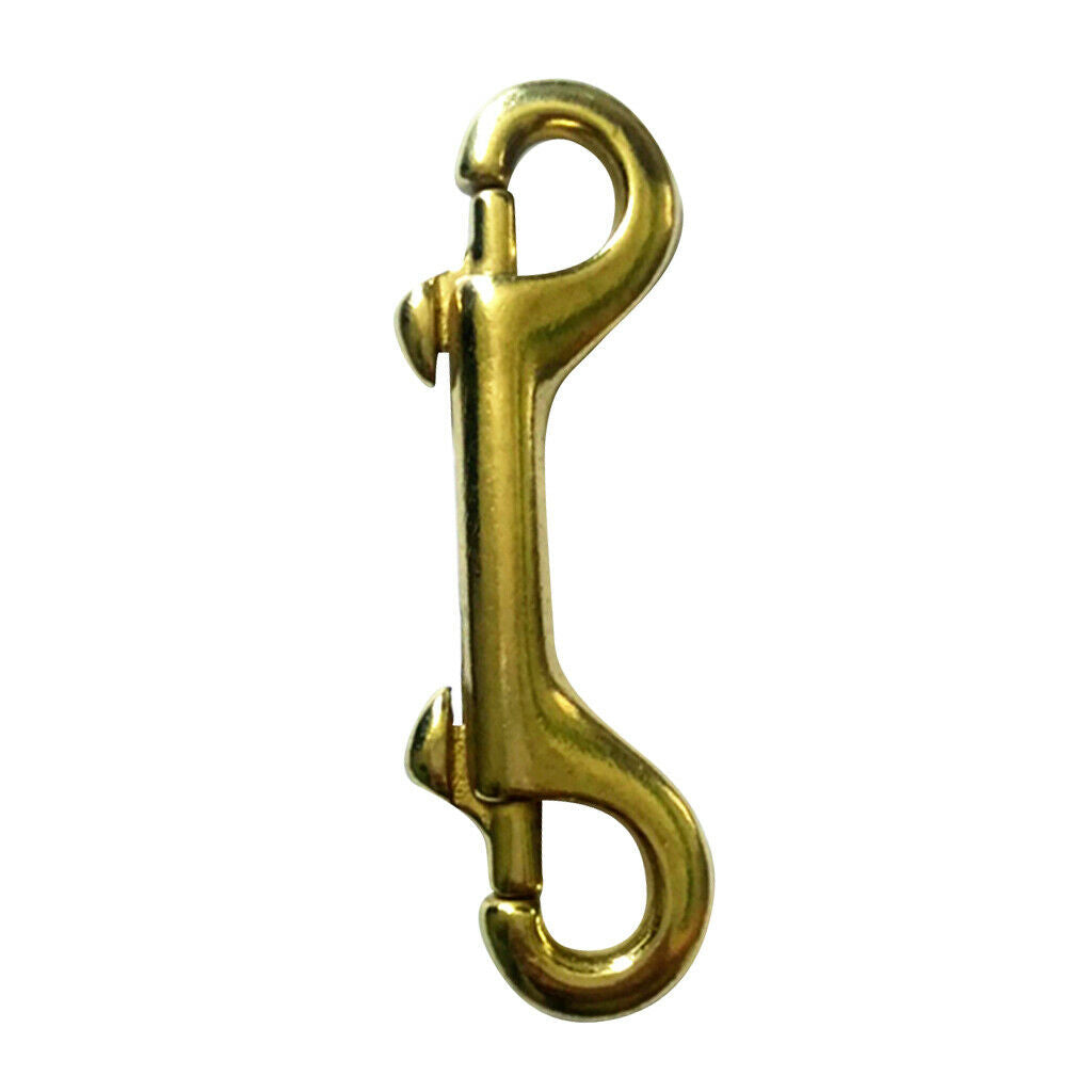 Double End Bolt   Clip Snap Hook Key Chain Heavy Duty Brass 3-1/2