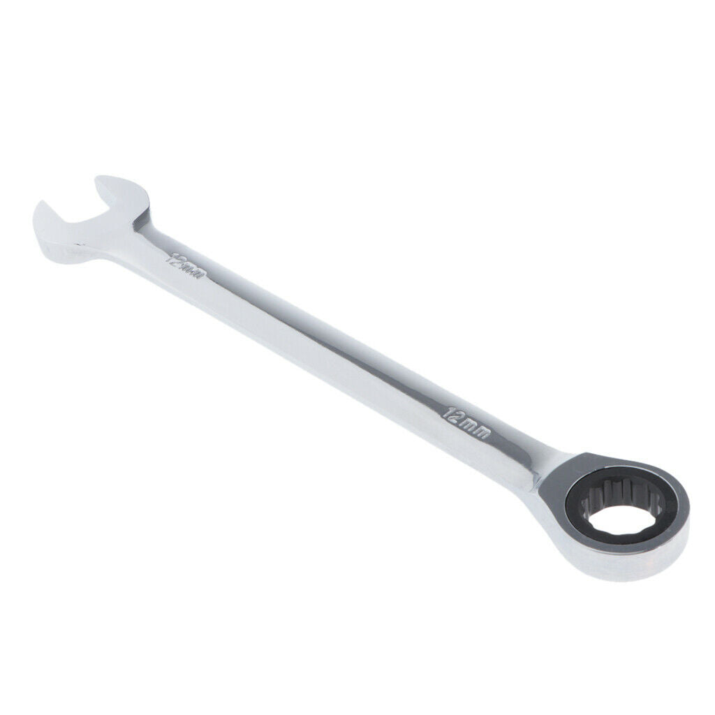 3x 72 Teeth Ratcheting Box Ends Metric Ratchet Wrench Auto Repair Tools