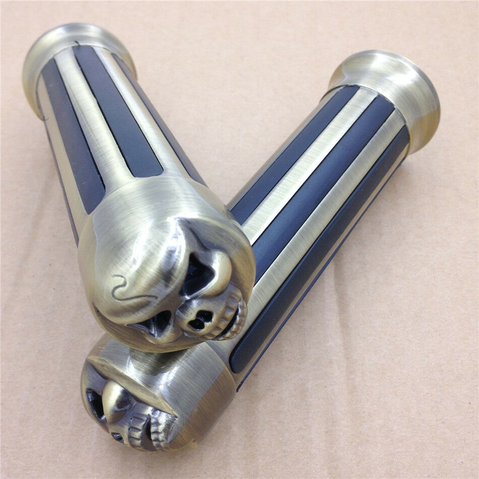 Spike 1" Handlebar Grip for Harly FLHR Road King Models Softail Springer Bronze