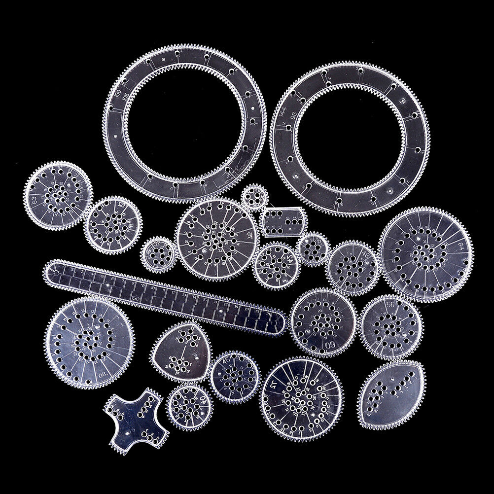 22PCS Accessories creative drawing toys spiral designs educational toys f.l8