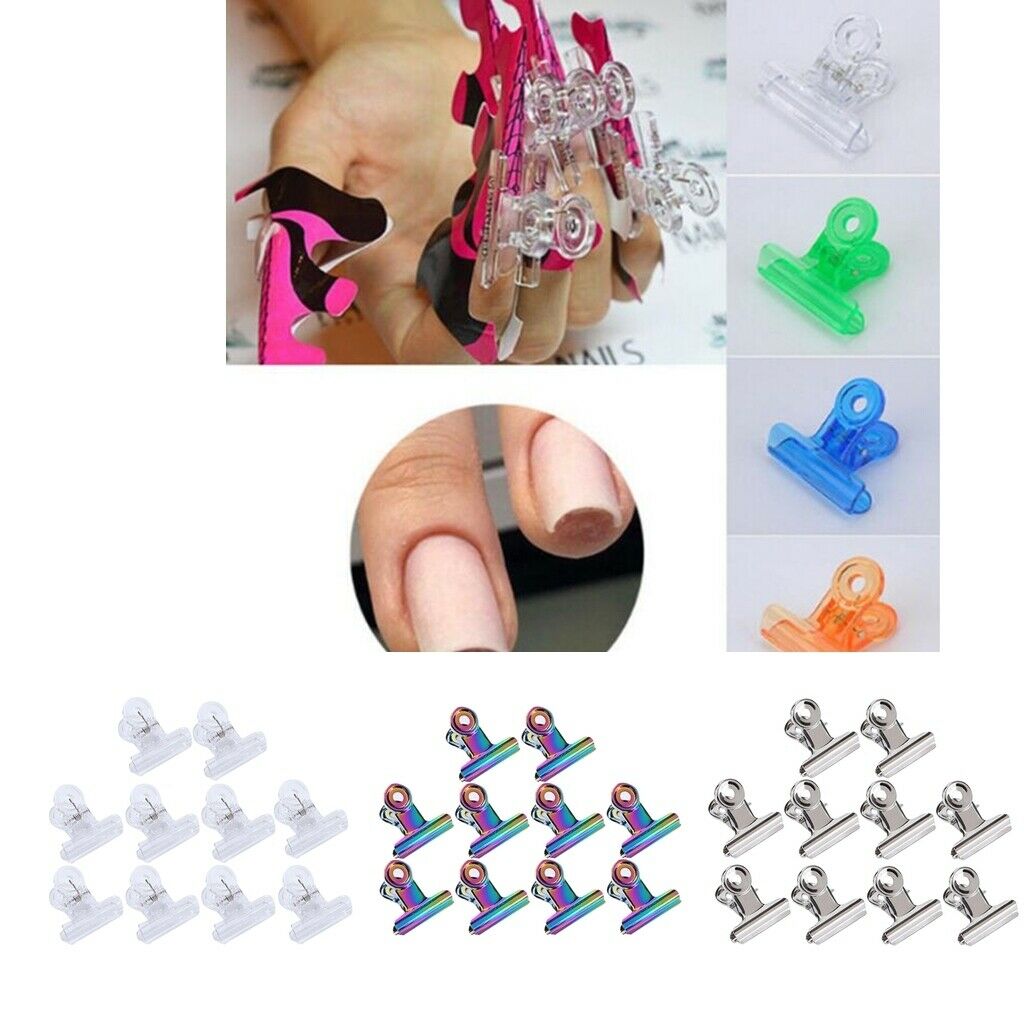 20 Piece Plastic Nail Pinching Clips C Curve Nails Pinchers Nail Clamps
