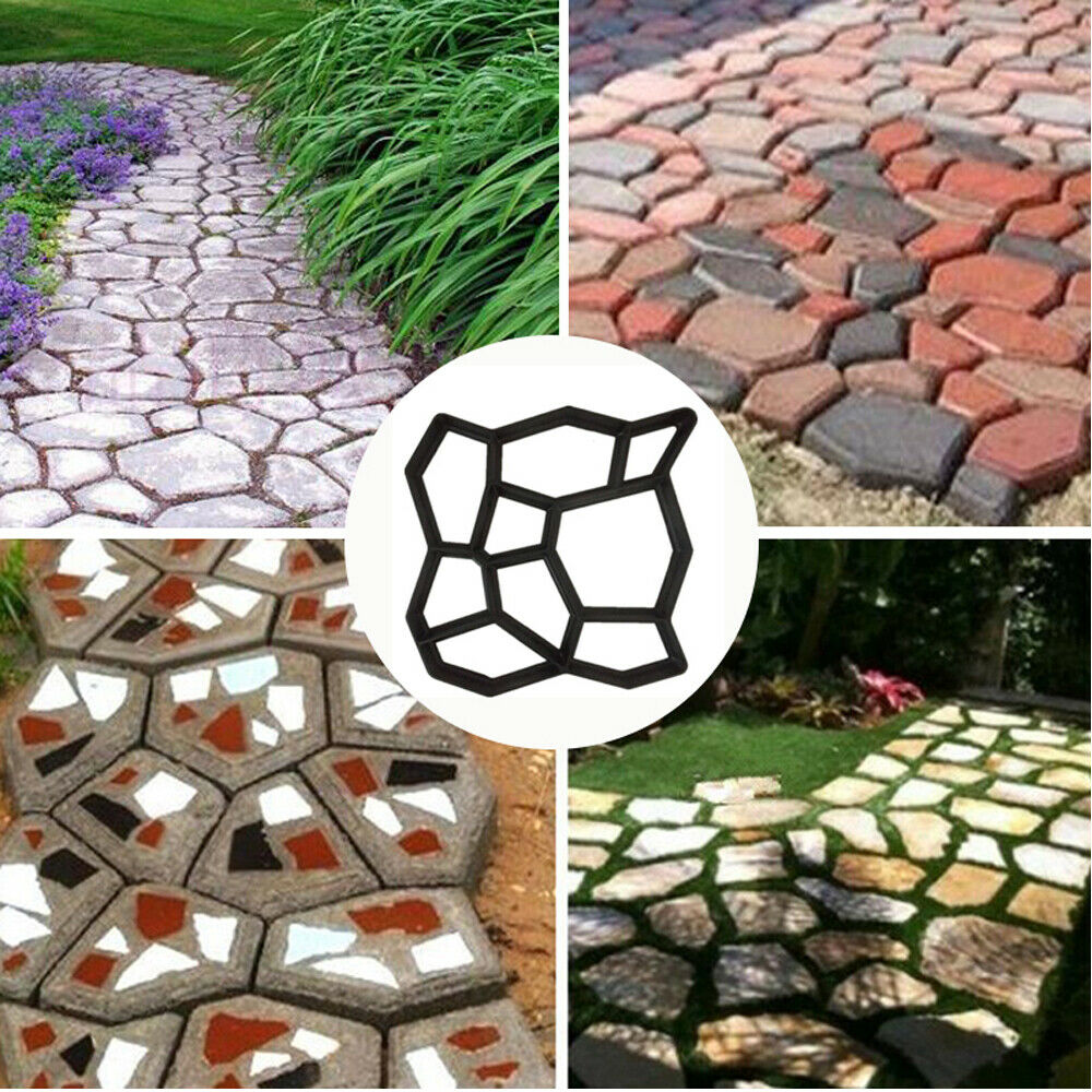 Path Makers Mold Manually Paving Cement Brick Molder Garden Decor Mould Trenpid