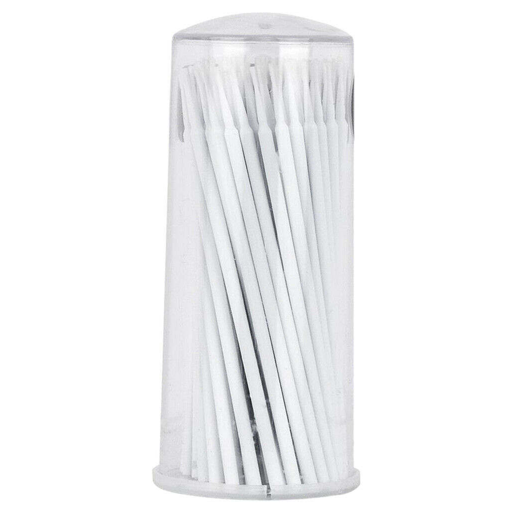 200 lot Microblading Eyelash Glue Micro Brushes Applicators Tools Pink+White