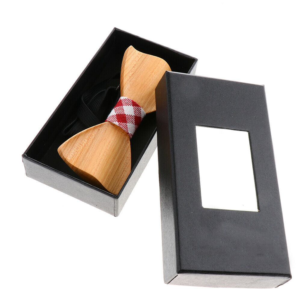 Fashion Men Women Wooden Bow Tie Accessory Wedding Event Party Tie M117-047