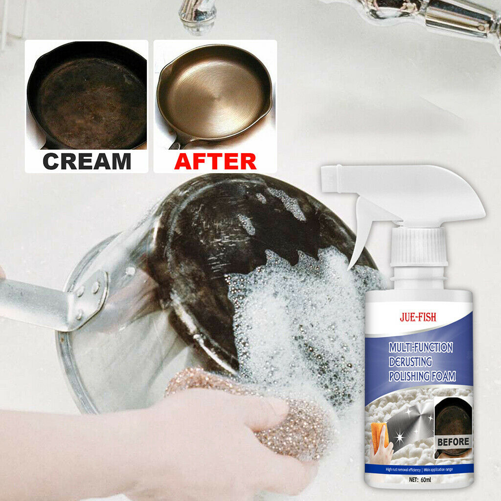 60ml Foam Cleaner Derusting Spray Rust Removal Car Kitchen Cleaner Detergent