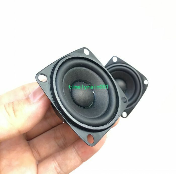 2pcs 52MM 4Ω 5W Full-range speaker Loudspeaker HiFi Audio Part Neodymium Rubber
