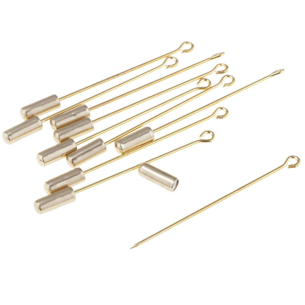 20Pcs 5cm Cylinder Glue On Pad Lapel Stick Pin Clutch Boutonniere Pin Craft