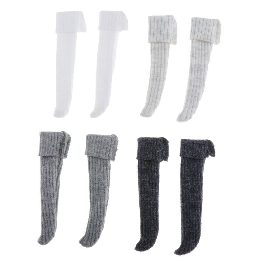 7 Pairs of Lace Socks and Stocking Clothing Accessories for 1/6 BJD Accs