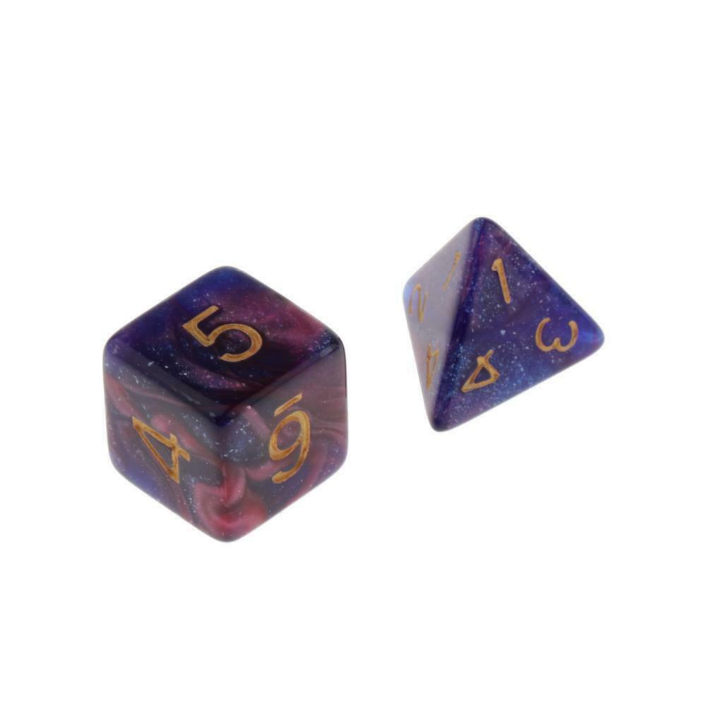 21Pcs D4-D20 Polyhedral 10-25mm Dice Game for DND Table Game Casino Supplies