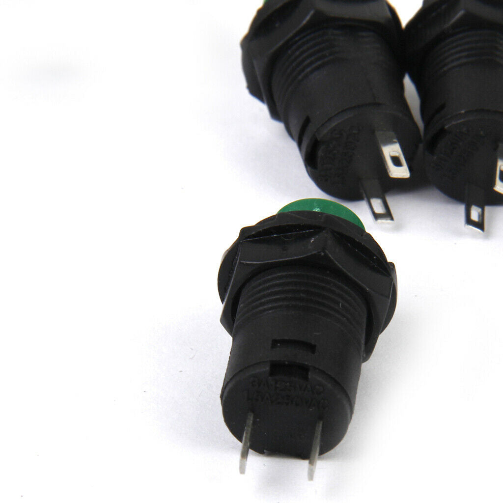 40Pieces 12V On/Off Latching Push Button Switch Locking for Car Dashboard Boat