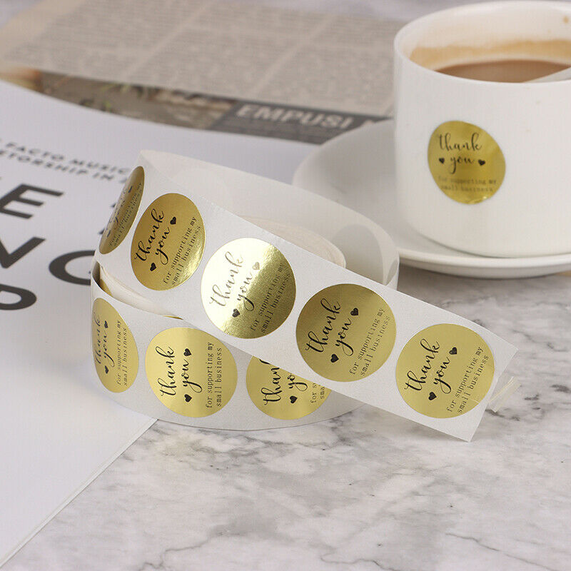 Thank You for Supporting My Small Business Stickers seal label Christmas .l8
