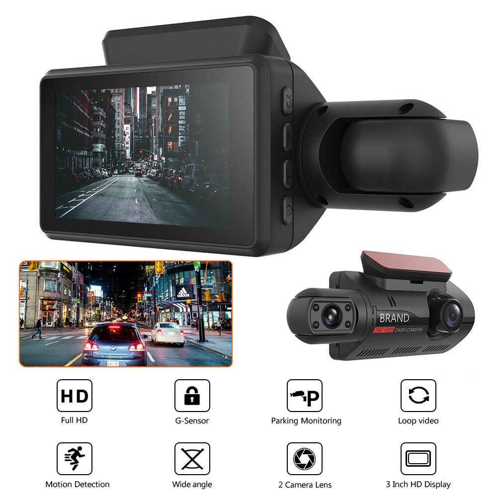 3inch Car Driving Recorder Motion Detection 1080P Infrared Night Vision Video
