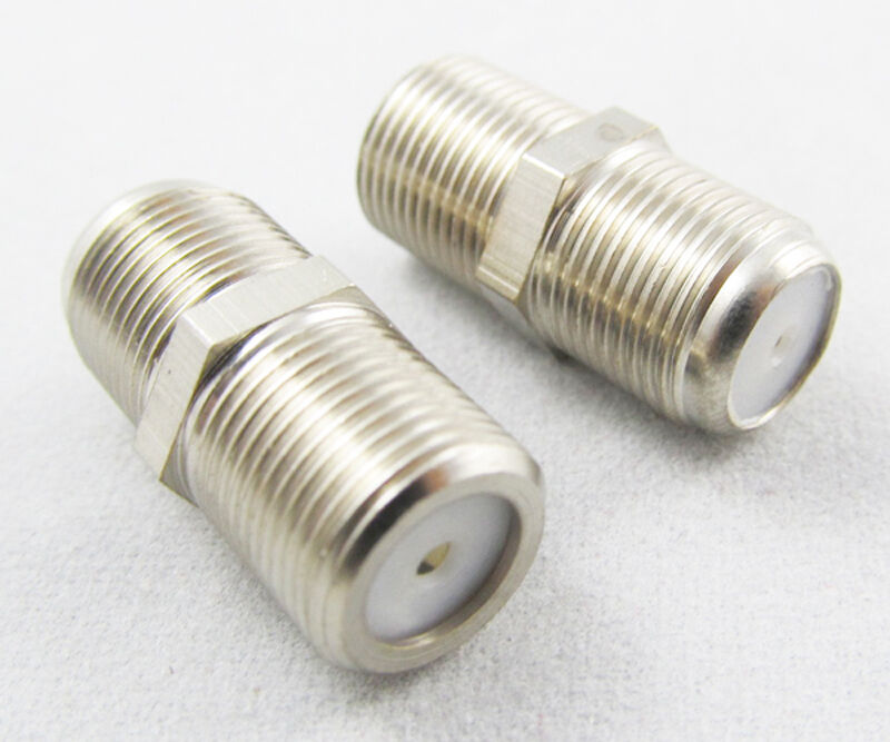50 pcs F TYPE F Femlle Jack to F Female Jack Straight Adapter Connector