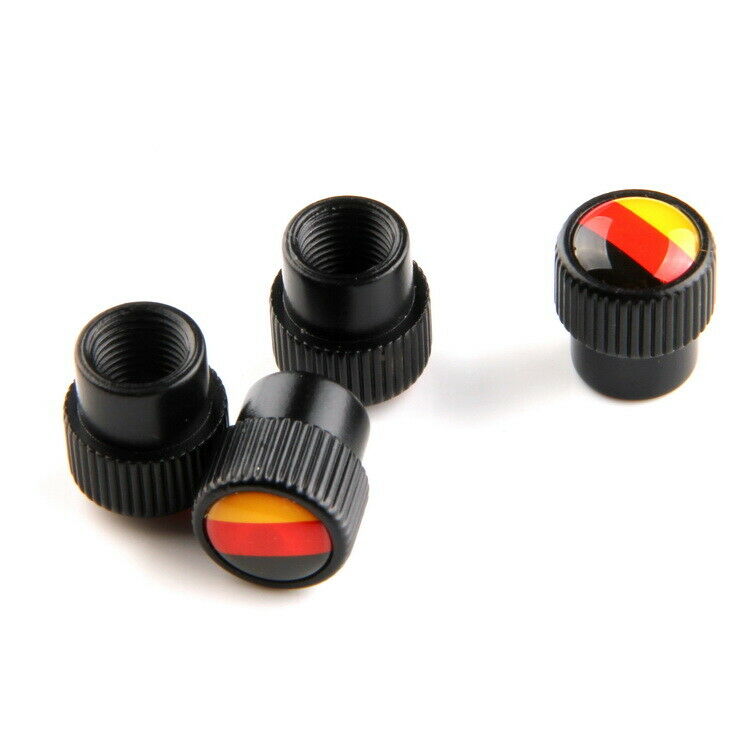 4Pcs Car Wheel Tire Valve Stem Air Cap Dust Cover Germany German Flag Universal