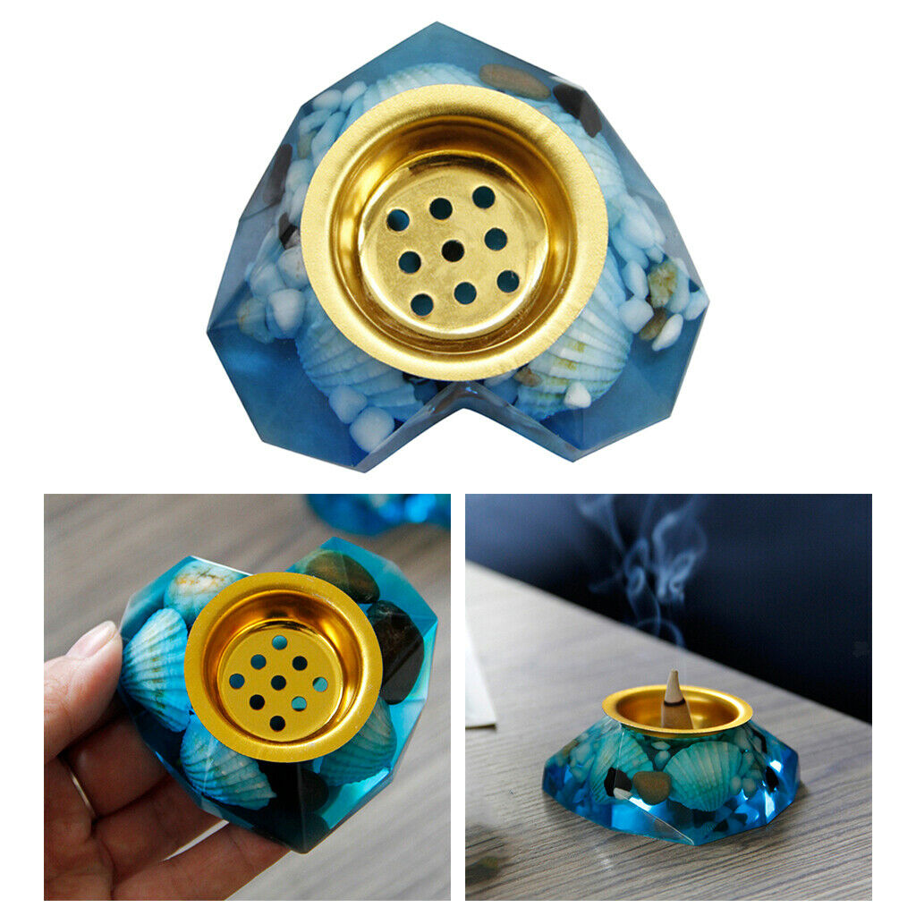 Marine Incense Cone Burner Censer Chic Ash Catcher Shell Ornament Home Decor