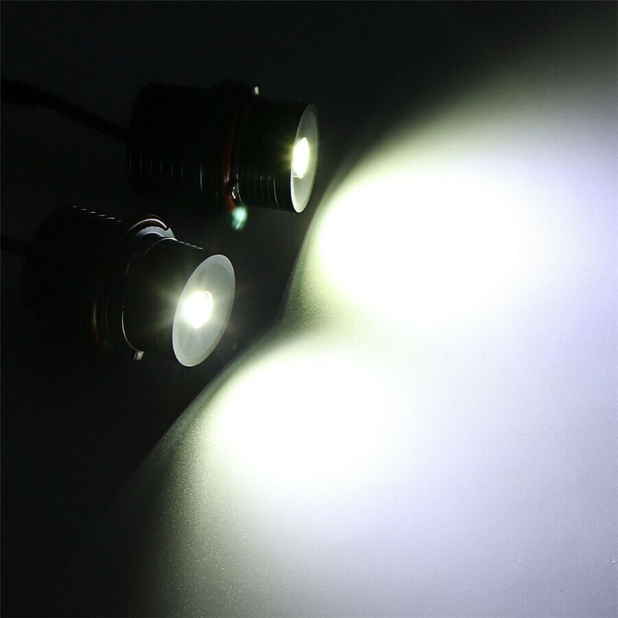 2 Pcs12V For BMW E63 E53 E39 Angel Eyes Error Free LED Halo Ring Light Bulbs 80W