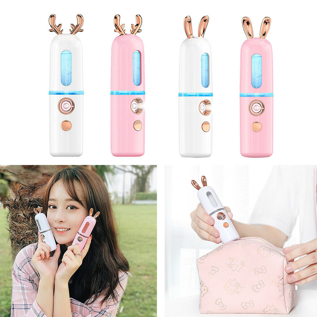 2Pieces Facial Nano Spray Hydrating Nano Steaming Moisturizing Salon Beauty