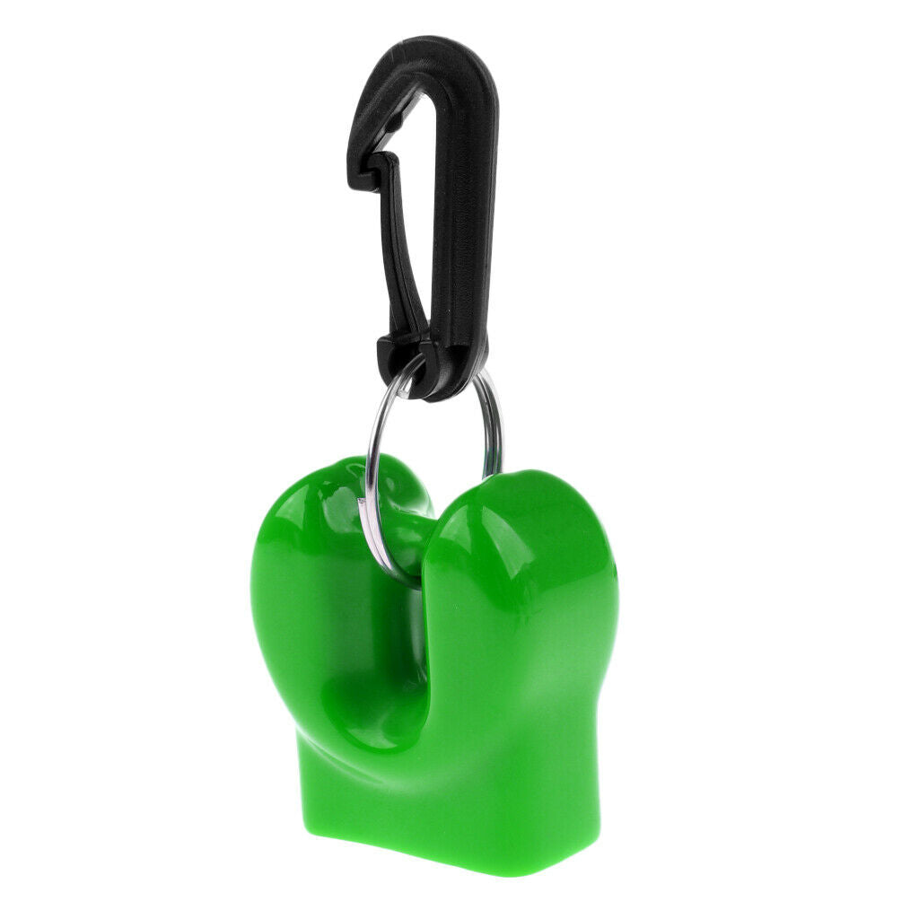 Scuba Diving Regulator Mouthpiece Cover Holder Retainer with Clip Green
