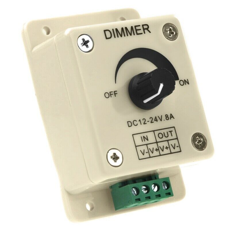 DC 12V-24V LED Dimmer Controller Adjust Single Color For 5050 3528 LED Strip  W7