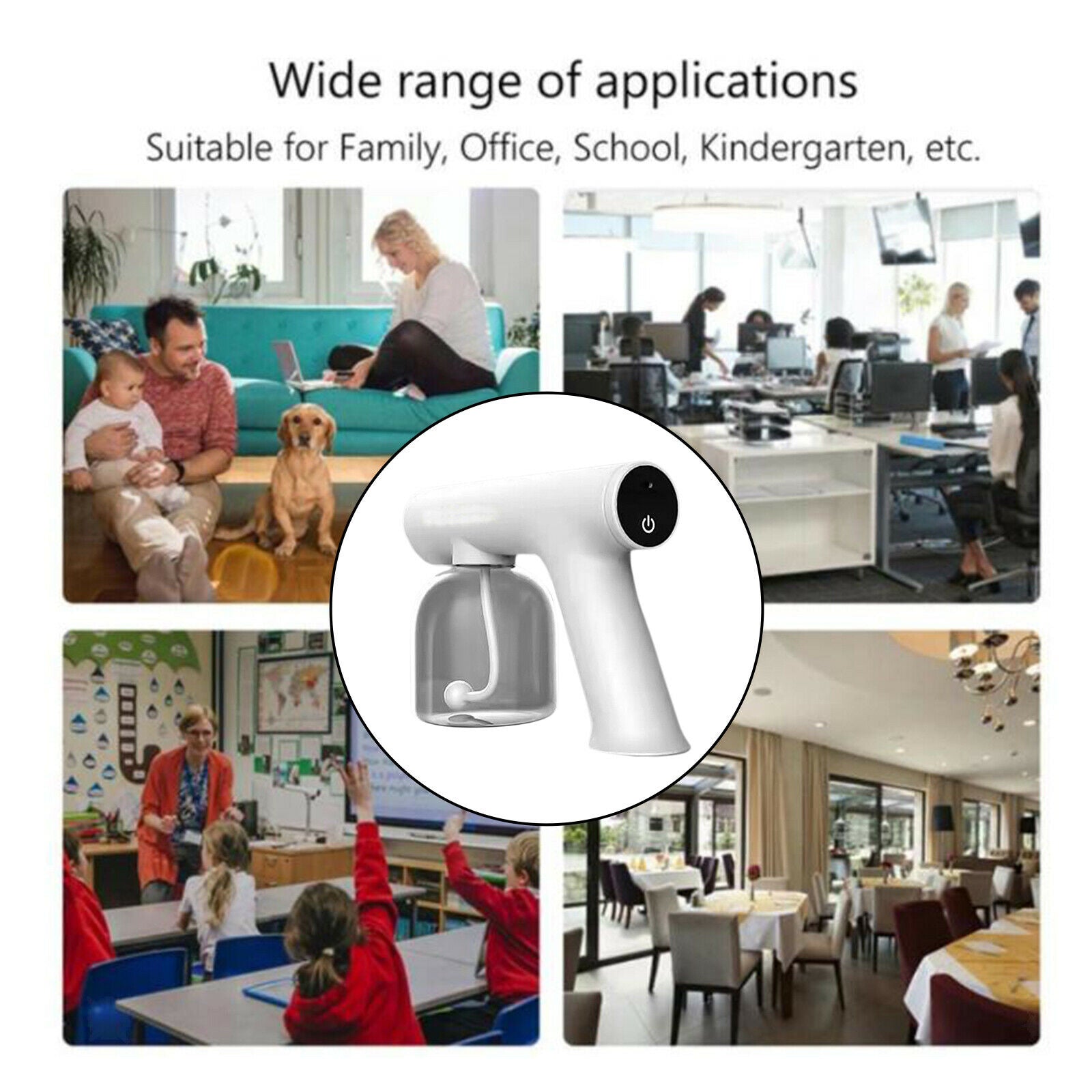 Handheld Rechargeable Nano Spray Disinfectant Sprayer Gun Mist Machine