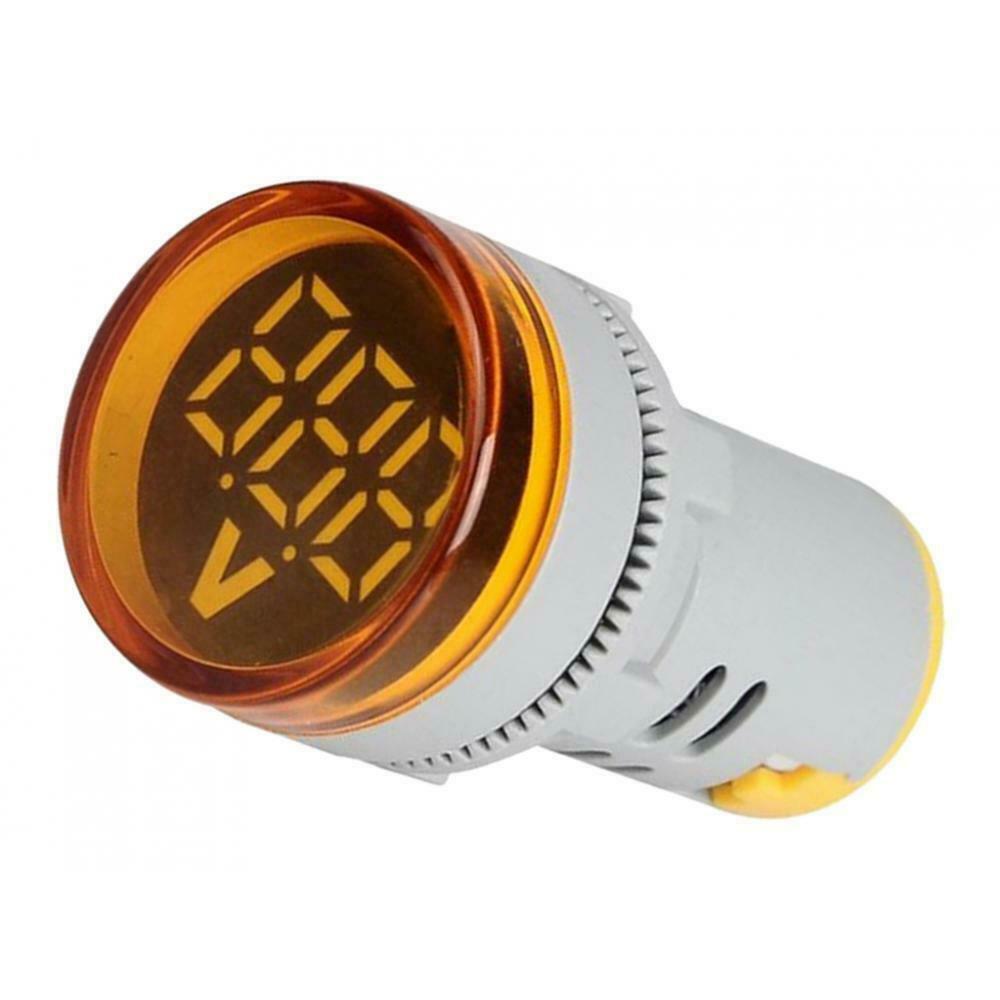 Voltmeter AC 12-500V Voltmeter Power Monitor LED indicator light yellow