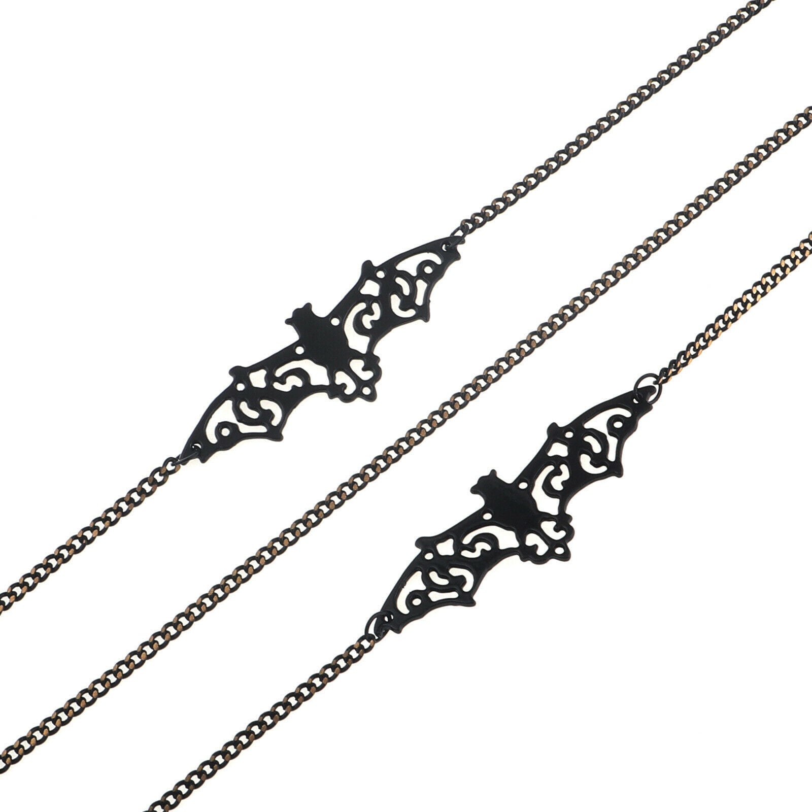 Eyeglass Chain Black Bat Eyewear Retainer Cord Glasses Chain for Women Men