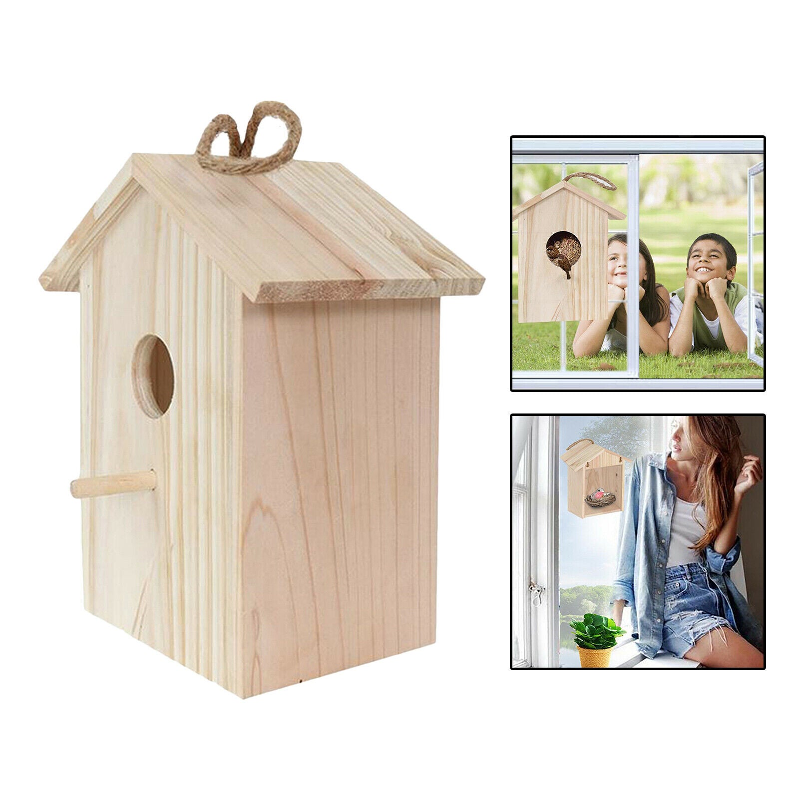 Outdoor Garden Backyard Birdhouse Birdcage with Transparent Background for