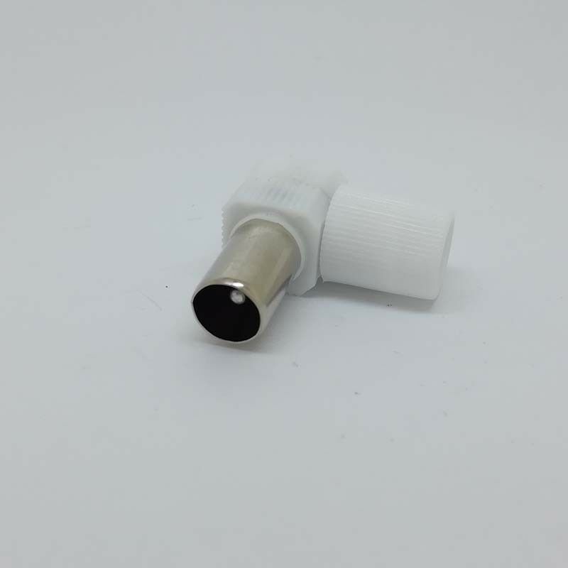 2pcs 90 angle FM Atenna Male to Female PAL TV RF Coxial Connector Adapter Plug