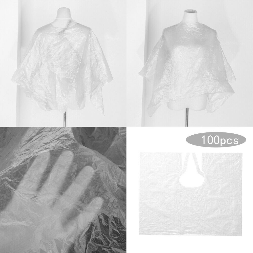 200pcs Disposable Hair Cutting Cape Gown Protect Barber Capes Cloth Apron