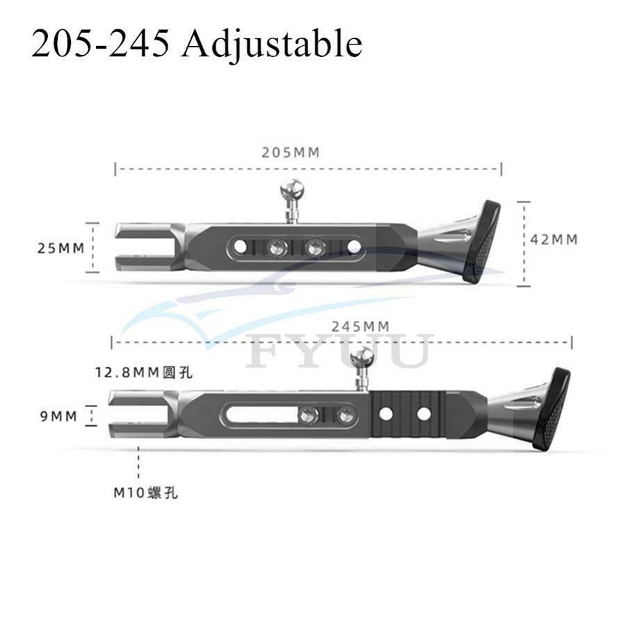 Adjustable 20.5-24.5CM Kickstands Motor Scooter Modified Foot Bracket Side Stand