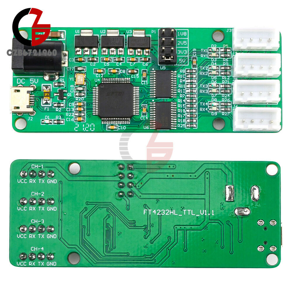 LC-FT4232-4TTL USB to Four-way TTL Module UART Serial Port Module 1.8/2.5/3.3V