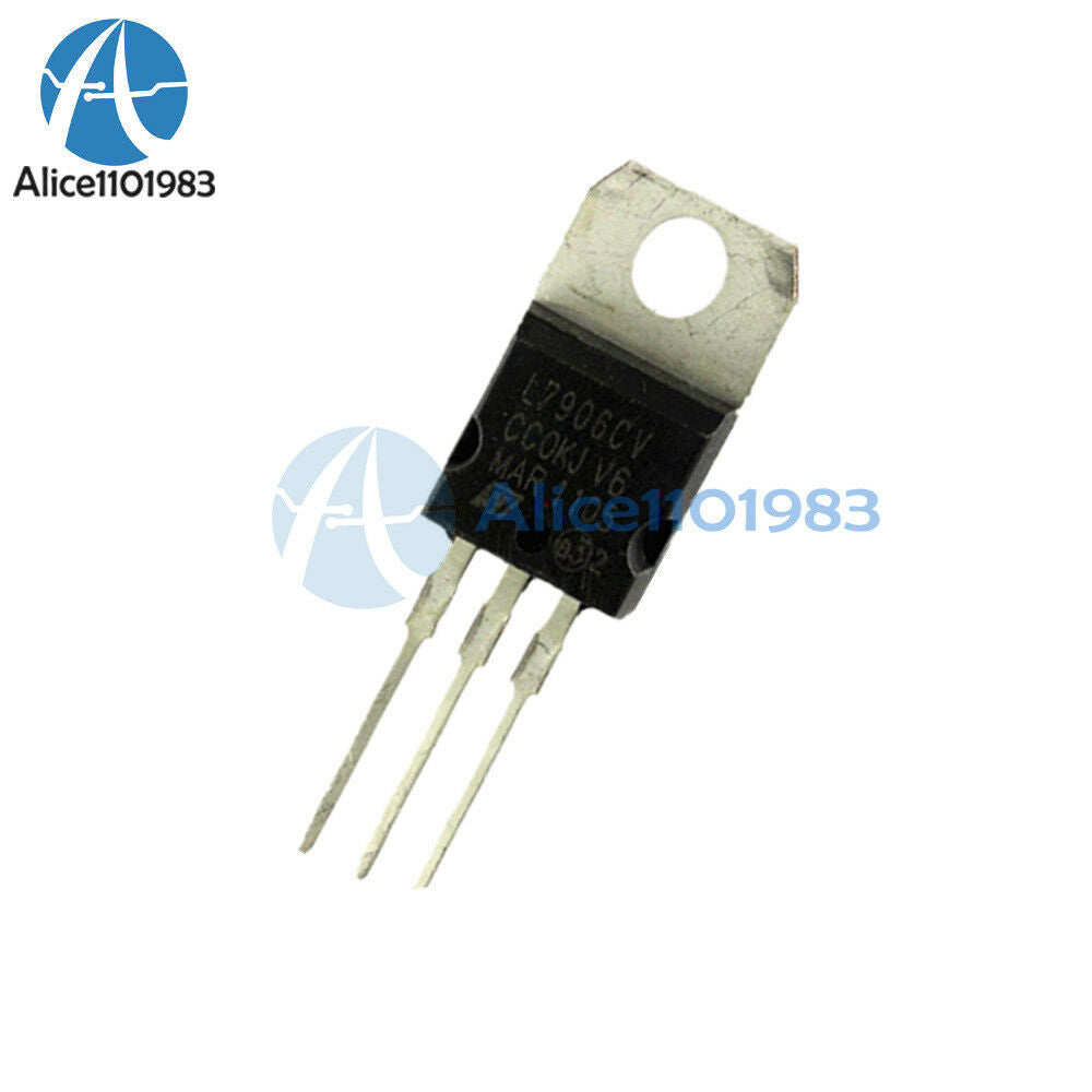 10PCS IC L7906CV 7906 TO-220 ST Voltage Regulator 8V NEW