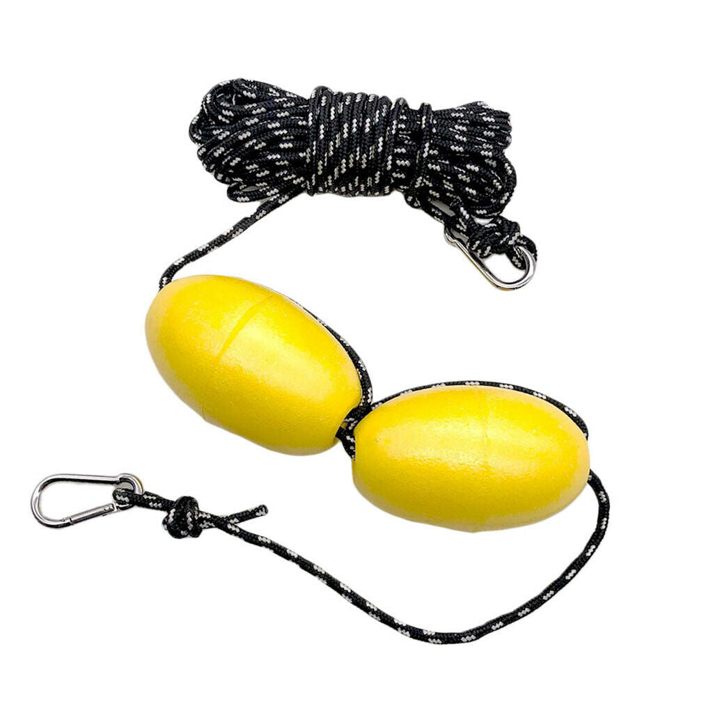 Durable Kayak Tow Rope Floating Throw Anchor Line Drifting Dual Floats