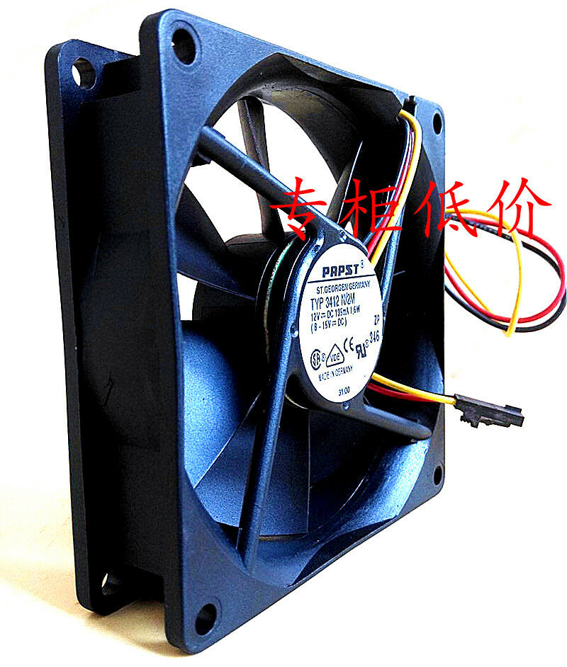 For   TYP3412N/2M fan 12V 1.6A 92*92*25mm 3pin