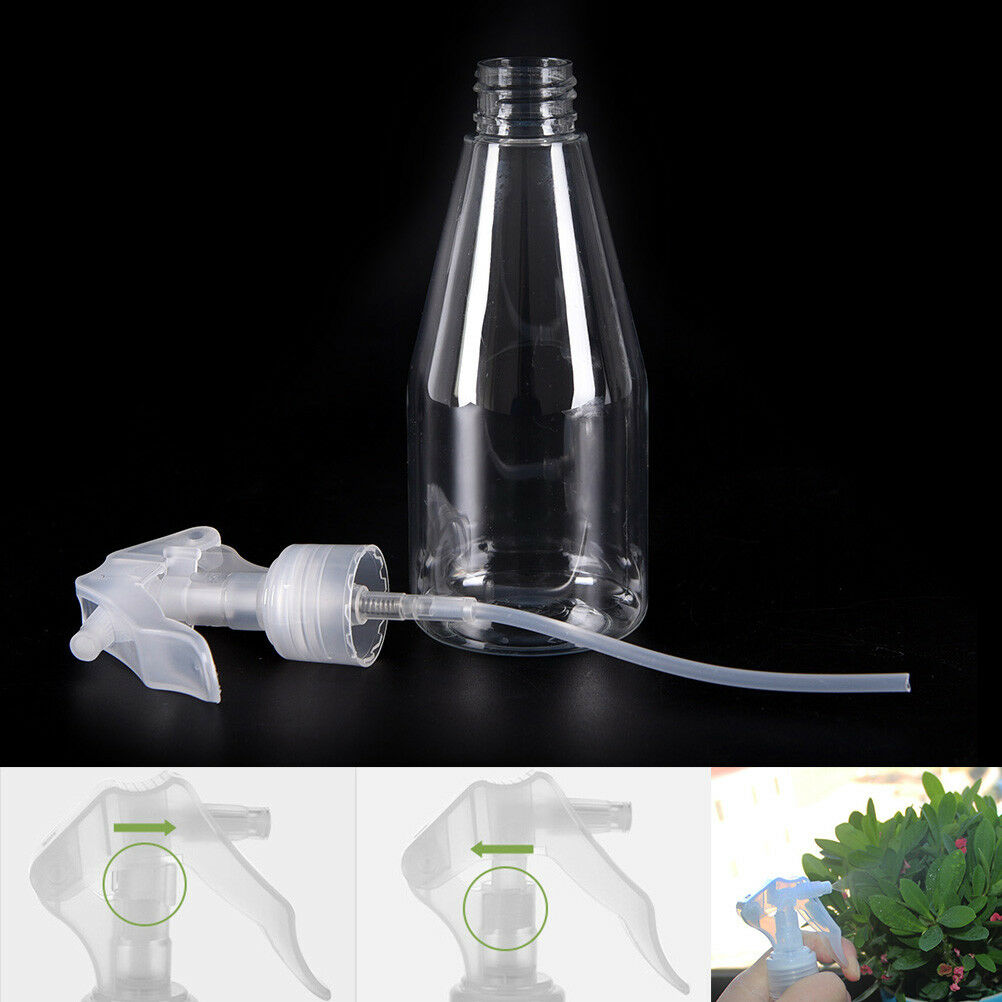 200 ml Clear Empty Hand Trigger Water Spray Plastic Bottle Cleaning Gard.l8