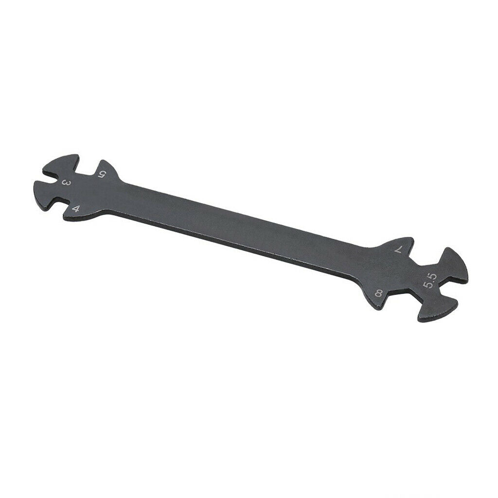 Black Durable Tool Wrench 3/4/5/5.5/7/8mm For RC Car Truck Turnbuckles Nuts