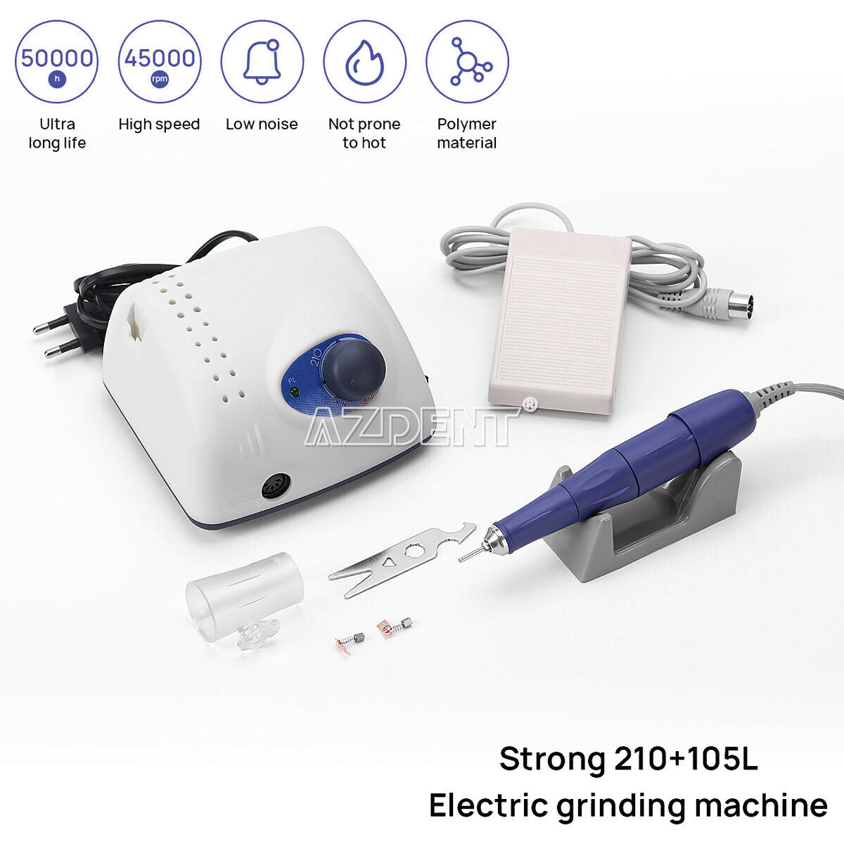 Dental Portable Electric Grinding Micromotor Polishing With 45K RPM Handpiece