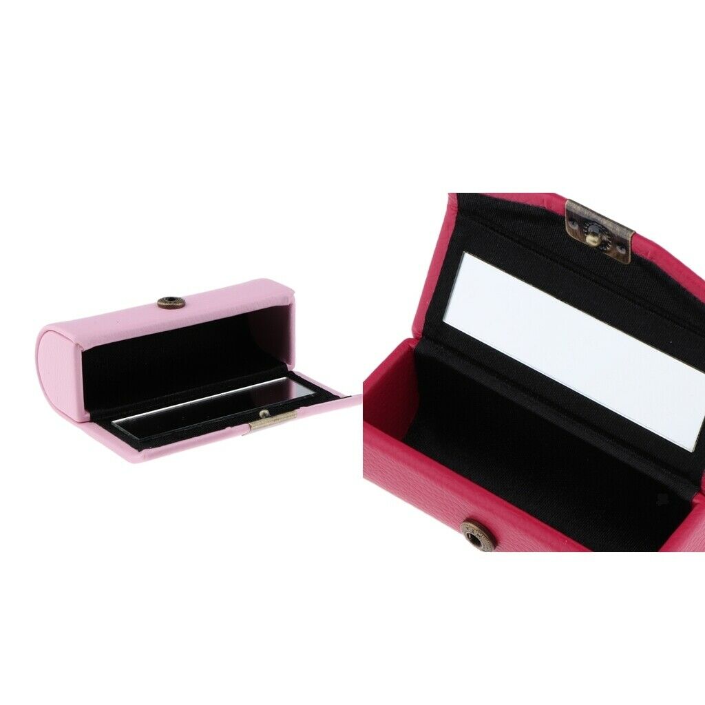 Lipstick Case New Portable Storage Case Cosmetic Box Snap Button