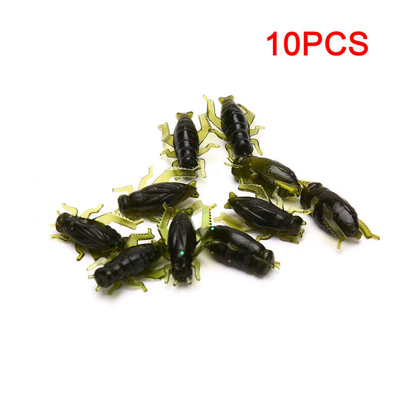10*Lightweight Grasshopper Soft Insect Bait Floating Cricket Artifici.l8