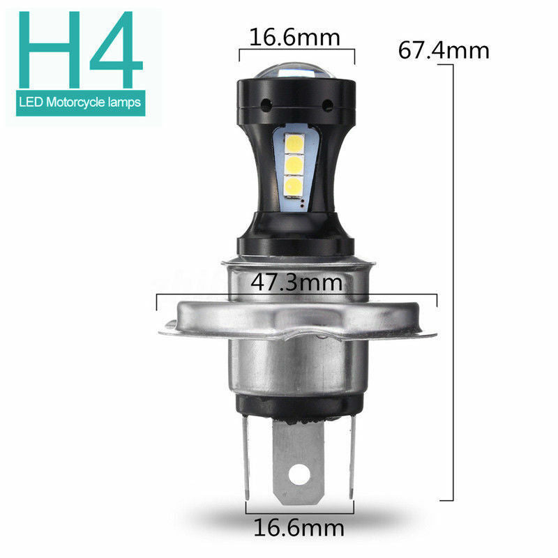 Super Bright H4 18SMD 3030 LED Driving Car Head Light Lamp Bulbs White Quality
