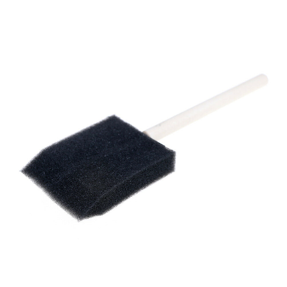 4x Foam Sponge Brushes Wooden Handle Painting Drawing Art Craft Draw Graffiti DD