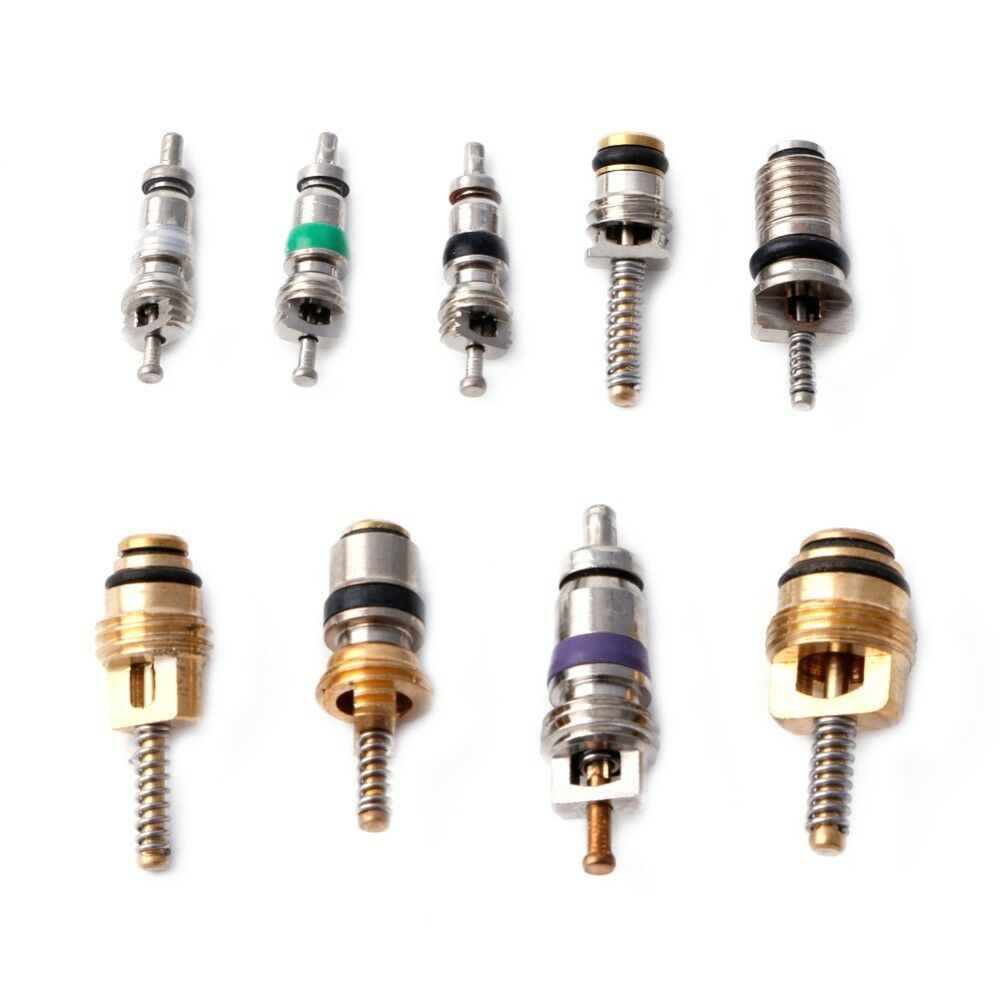 134x Car 9kinds R134 A/C Air Conditioner Schrader Assortment Valve Core Tool Kit