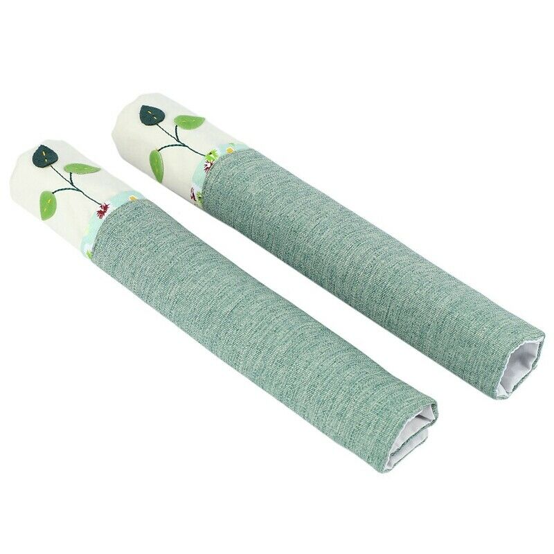 1 Pair Cotton Door Handle Covers Refrigerator Doorknob Cover Practical Double-P4