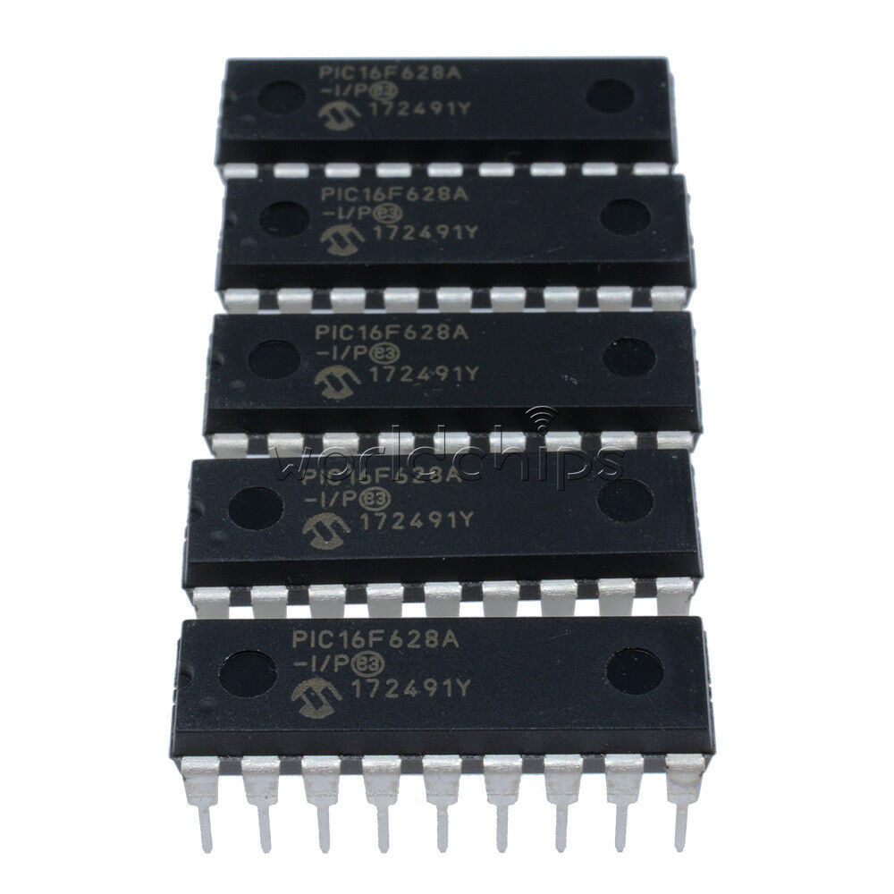 10Pcs  MCU IC MICROCHIP DIP-18 PIC16F628A-I/P PIC16F628A